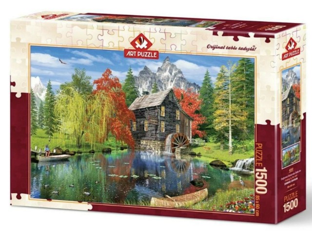 Fishing By The Mill 1500 Piece Jigsaw Puzzle For Sale Online Ebay