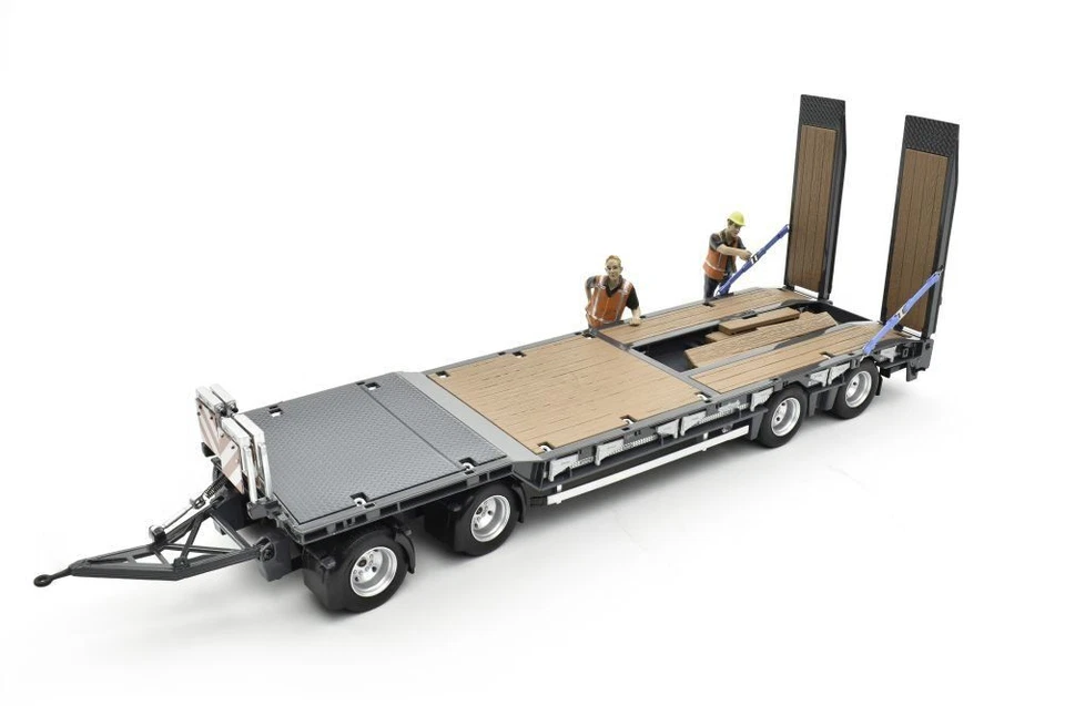 Nooteboom ASDV-40-22 4 Axle Drawbar Trailer with Ramps GREY. 1/32 AT - COLLECTI - Image 4 of 4