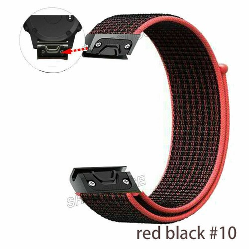 Cinturino Orologio Anello in Nylon per Garmin Fenix 7S 6S 7 6X Pro 5S 5X Plus 3 HR Cinturino Epix - Foto 60 di 80