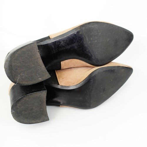 Zara Boots Womens Leather 36 Pull On Chelsea Black Brown Ankle Booties 6 - Bild 10 von 11