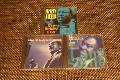 Lot of 3 Blues CD's : Jimmy Reed, Jimmy Witherspoon, Memphis Slim  VG/EX