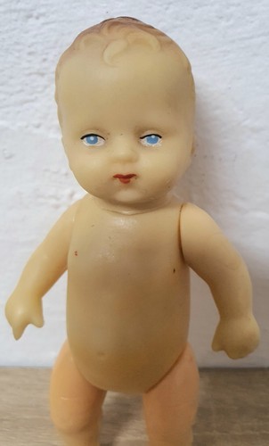 Bambola gioco bambola di gomma doll 15 cm da collezione vintage - Foto 2 di 7