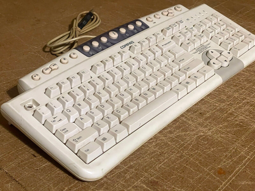 COMPAQ GENUINE DESKTOP KU-9978 WIRED VINTAGE USB KEYBOARD RETRO GAMING *TESTED* - Picture 3 of 8