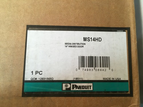 Panduit MS14HD 14" Hinged Enclosure Door, Media Distribution w/ Lock & Key - Picture 1 of 4