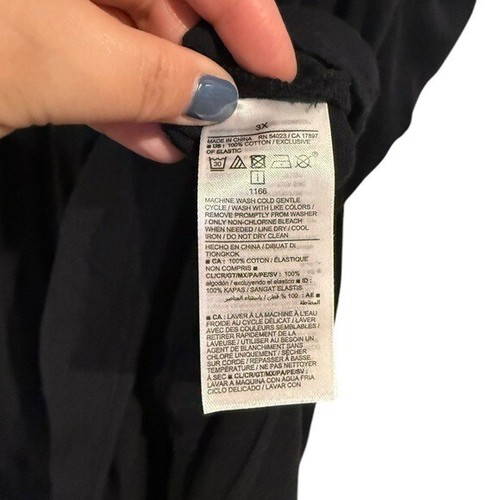 NEW Old Navy Black Jack Sleeveless Plunge V Neck Women’s Cotton Maxi Dress Sz 3X - Picture 8 of 13
