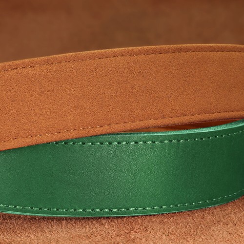 Genuine Leather Dog Collar Personalized Heavy Duty Pet Name ID Tag Engraved Free - Picture 26 of 28