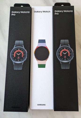 Samsung Galaxy Watch 5 Pro WIFI LTE 45mm R920 R925 Titanium Black Gray Brand NEW - Picture 3 of 25