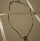 Brighton Reversible round Citrine and Clear Rhinestone sliding pendant necklace