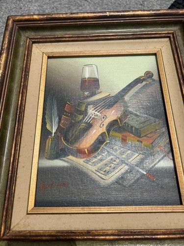 Frank Lean Still Life Painting COA Nice French Artist - Picture 8 of 8