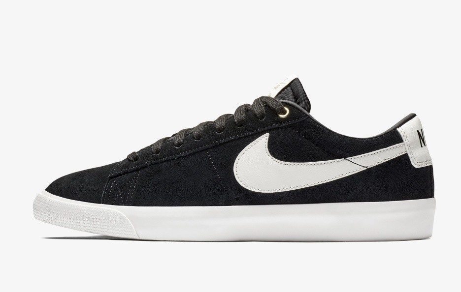 NIKE BLAZER LOW BLACK MEN'S LEATHER SHOES 704939-001 NIKE BLAZER LOW BLACK MEN'S LEATHER SHOES 704939-001