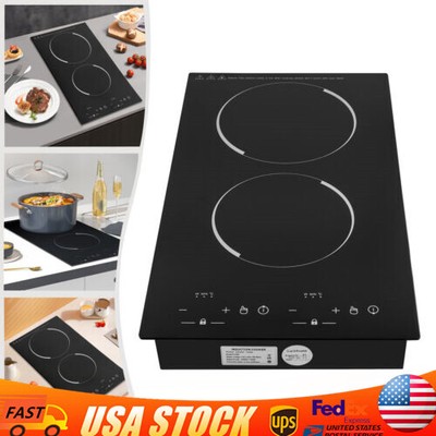 4000W Portable Induction Cooktop Countertop Dual Cooker Burner Stove Hot Plate