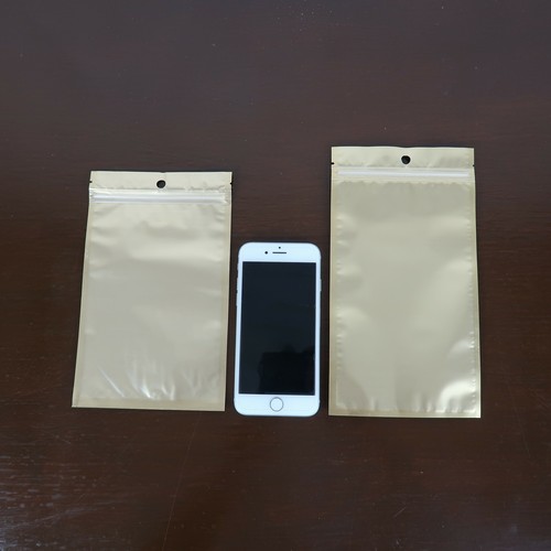 Flat Clear/Gold/Silver Mylar Zip Seal Bag Pouch with Hang Hole Variety QTY Sizes - Picture 10 of 10