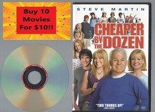 Cheaper by the Dozen (DVD, 2003) Steve Martin Tom Welling Disc & Cover Art Only