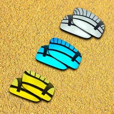 3 Pairs Lenses Replacement for-Spy Optic Logan Polarized-Silver Ice Blue Gold