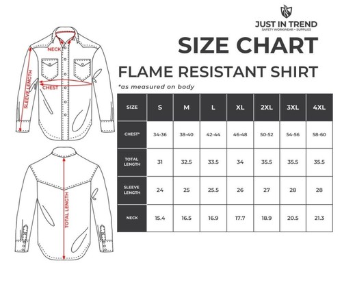 Flame Resistant Shirt FRC - 100% Cotton blend, 7 oz., Light Weight - Picture 65 of 106