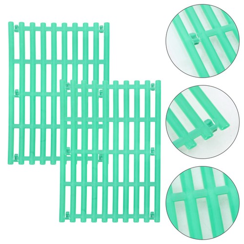2 Pcs Rabbit Cage Mat Net Hamster Foot Mats Household Bunny Pads