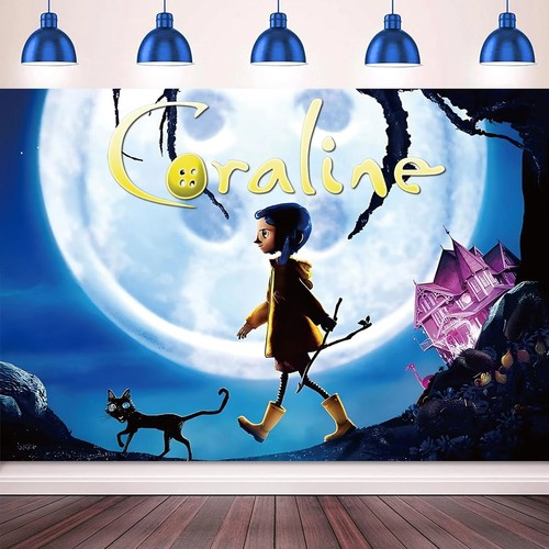 Coraline Party Supplies Halloween Theme Backdrop Banner Photography Poster 5x3ft - Picture 5 of 12