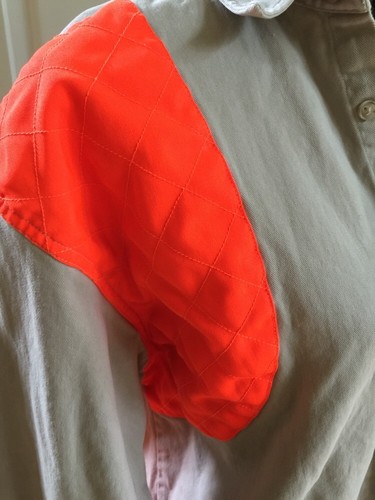 Team Realtree Men's Large Tan With Bright Orange Button Down Shirt 42/44 Chest - Picture 7 of 9