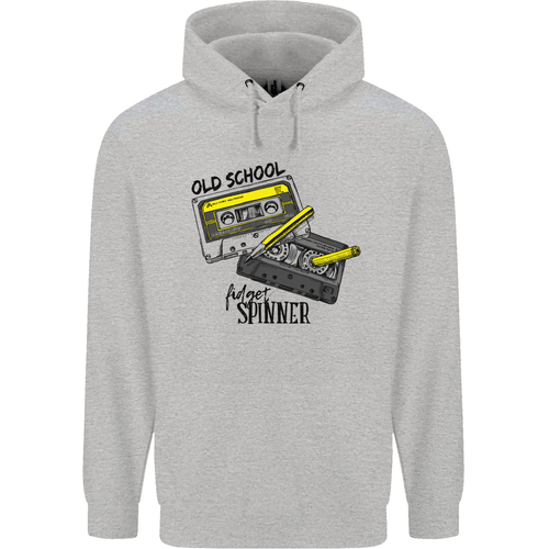 Retro 80s Music Cassette Old School Spinner Childrens Kids Hoodie - Picture 8 of 33