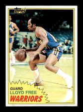 1981-82 Topps #13 Lloyd Free - Crease Free