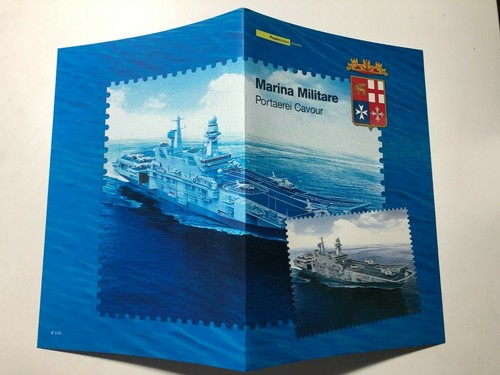 2006 Poste Italiane Filatelia Folder Filatelico Marina Militare Portaerei Cavour - Imagen 1 de 2