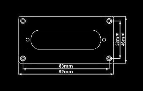Guitar Parts CONVERSION PICKUP MOUNTING RING Humbucker Single Coil - GOLD MIRROR - Picture 4 of 4