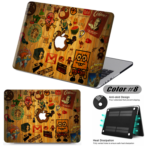Hermosa funda rígida engomada de dibujos animados animados KB para nueva Macbook Air Pro M1 M2 - Imagen 20 de 27