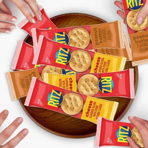 Peanut Butter Sandwich Crackers & Cheese Sandwich Crackers Variety Pack,32 Packs - Picture 9 of 11