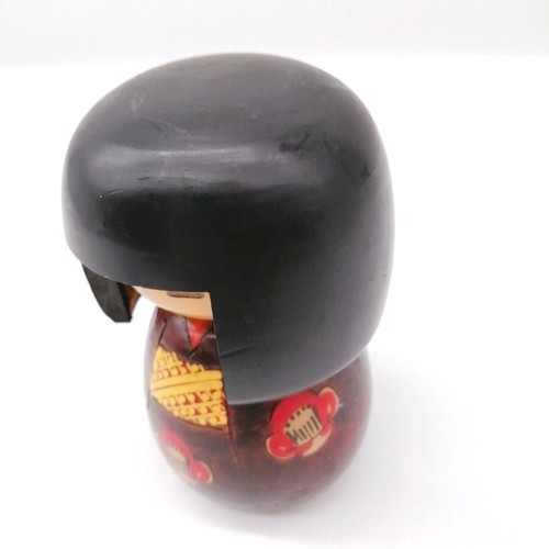 13cm Vintage Japanese Creative KOKESHI Doll – Hand-Painted Folk Art KOD154 - Picture 12 of 15