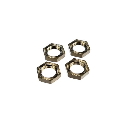 Kyosho Inferno MP9 TKI4 Serrated Wheel Nuts Gun Metal IFW472GM - Picture 3 of 3