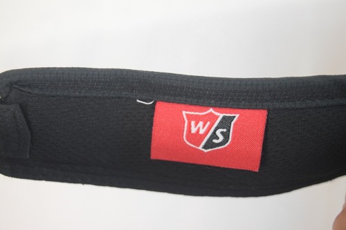 Wilson Staff schwarz Golfvisier verstellbare Strapbackmütze bestickt - Bild 7 von 8
