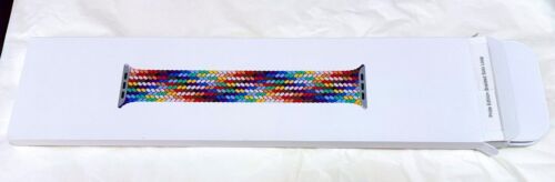 Apple Watch Rainbow Pride Edition Braided Solo Loop Strap 44mm Size 9 + Box Used