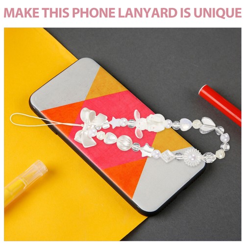 Dekoratives Handgelenkseil Von Handyen Lanyard Perlenbesetzter Handyanhänger - 第 3/12 張圖片