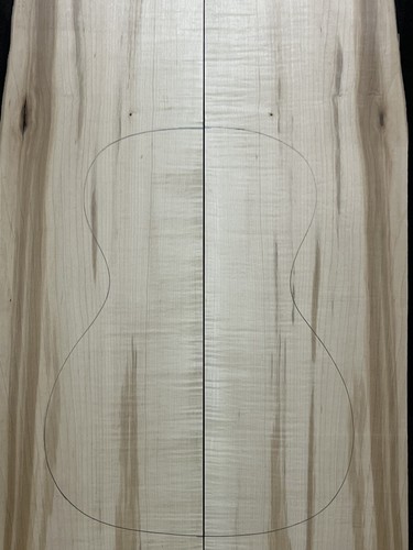 CURLY, FLAMED HARD ROCK MAPLE BACK AND SIDES SET FOR UKULELE BARITONE - Imagen 2 de 6