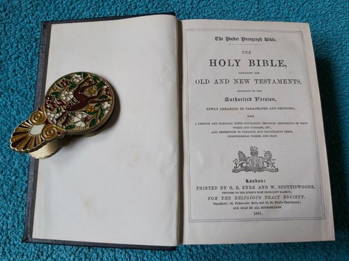 Preis Heilige Bibel gegeben von Francis Peek & The Religious Tract Society, E&S, 1881 - Bild 8 von 21