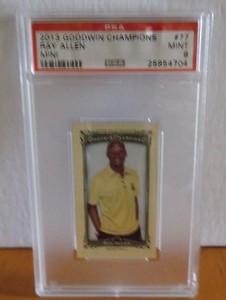 2013-Goodwin-Champions-77-RAY-ALLEN-MINI-PSA-9-Mint