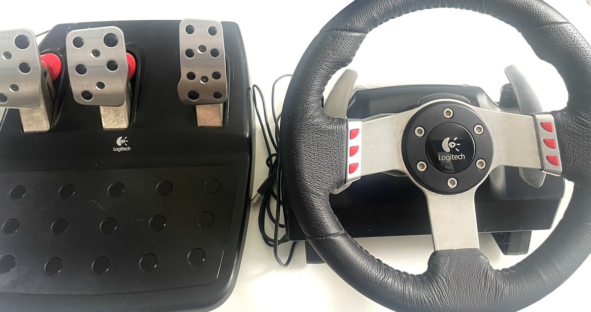 Logitech G27 Racing Wheel And Pedals (TESTED AND WORKING/CABLES