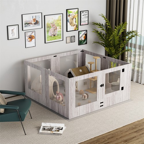 XXL Pet Whelping Box Heavy Duty Dog Fertility Fence Kennels with Waterproof Pad - Picture 2 of 21
