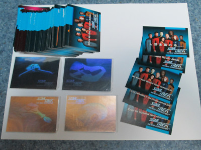 1992 STAR TREK: THE NEXT GENERATION, INAUG. ED. - BASE SET (120) + 9 CHASE CARDS