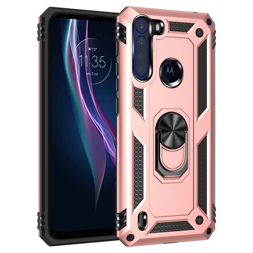 For Moto One Fusion/G Play 2024 Cover Shockproof Armor Ring Stand Case - Picture 12 of 16