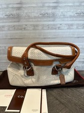 COACH Soho Mini Signature Flap Satchel 7080