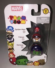 Tsum Tsum Marvel 3-Pack Gamora//Falcon//Spiderman Toy Figure Jakks 05544