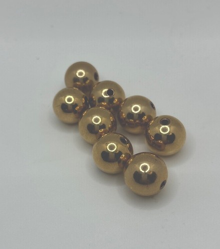 14kt Gold Filled 16mm Round Smooth Seamless Bead One Each Jewelry Making - Picture 5 of 7