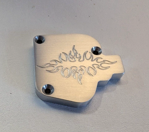 YAMAHA BANSHEE THUMB THROTTLE TOP - BRUSHED FINISH MFG BY MATTOON MACHINE - Foto 2 di 3