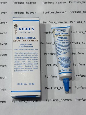 Kiehl's Blue Herbal Spot Treatment 0.5 oz  (EXP 03/2025) NEW WITH BOX FRESH