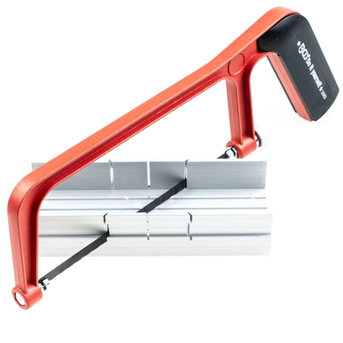 Aluminium-Sägebogen kleine Handsäge Gehrungslade Schneidlade Sägeblatt Modellbau