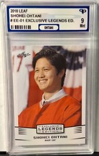 2018 LEAF #EE-01 SHOHEI OHTANI LEGENDS EXCLUSIVE EDITIONS  PPG 9 MINT