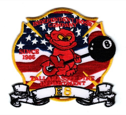 Tallahassee Fire Department Engine 8 Patch Florida FL - Afbeelding 1 van 1