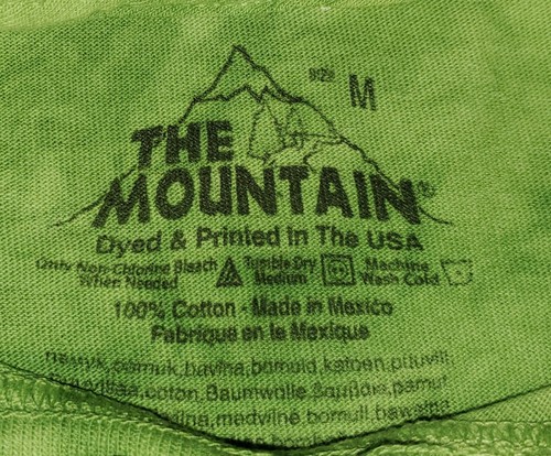 The Mountain Child Youth Medium Vibrant Peacock Unisex T-Shirt NH Gift Shop  - Picture 6 of 7