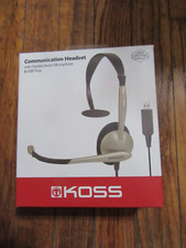 KOSS-HEADPHONES CS95 USB COMM HEADSET W/ MIC USB 8FT Noise Reduction